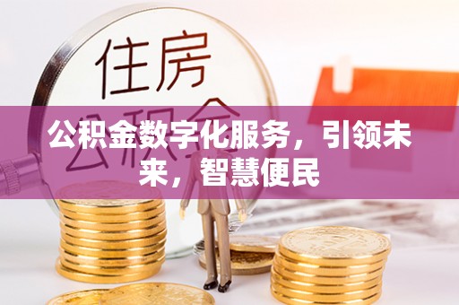 汤原公积金数字化服务，引领未来，智慧便民