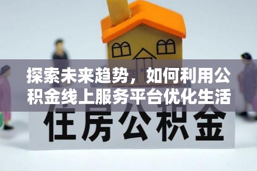 汤原探索未来趋势，如何利用公积金线上服务平台优化生活