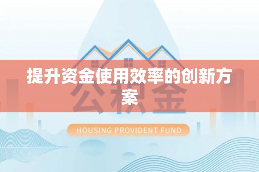 汤原提升资金使用效率的创新方案