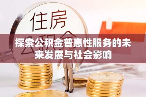 汤原探索公积金普惠性服务的未来发展与社会影响