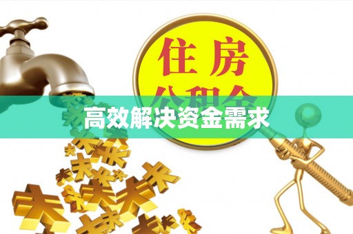 汤原高效解决资金需求