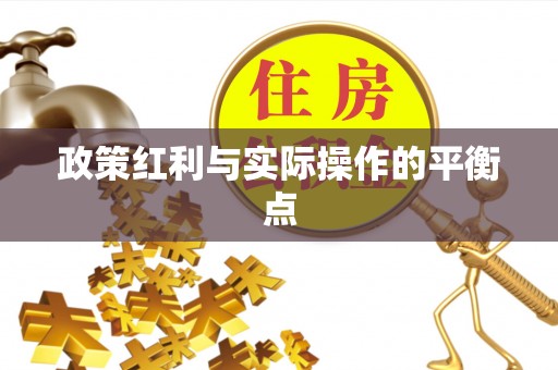 汤原政策红利与实际操作的平衡点